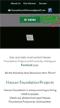 Mobile Screenshot of hassanfoundationusa.org